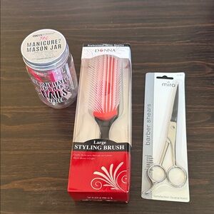 Red and Black Styling Brush Bundle